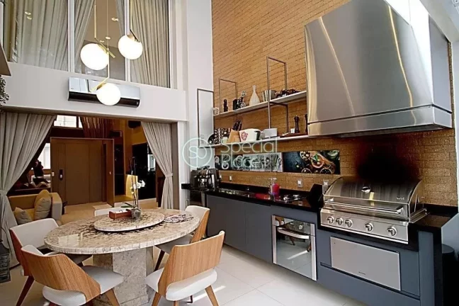 Imagem Excelente apartamento garden no Panamby - Área: 238m² - Living com pé direito duplo, varanda com ...