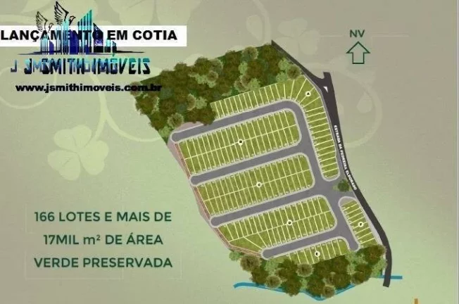 Imagem TERRENO 150m² CONDOMÍNIO FECHADO EM COTIA, KM 30 - PRONTO PARA CONSTRUIR