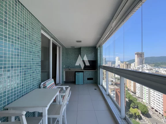 Imagem Apartamento com varanda e vista mar 3 suítes 3 vagas e lazer á venda na Aparecida em Santos/SP