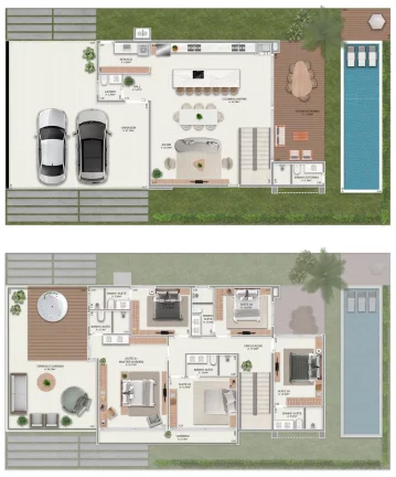 Imagem Casa de condomínio à venda em Passo de Torres, Centro, com 4 quartos, 329,26m²