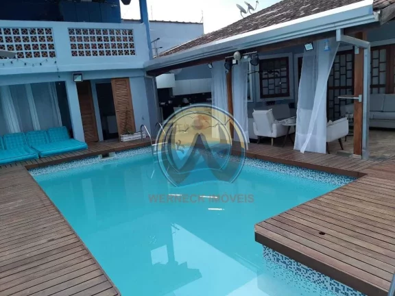 Imagem Casa à venda em Ubatuba-SP, bairro Pereque Mirim, 4 quartos, 2 suítes, 2 salas, 5 banheiros, 6 vagas de garagem, 250,00 m².