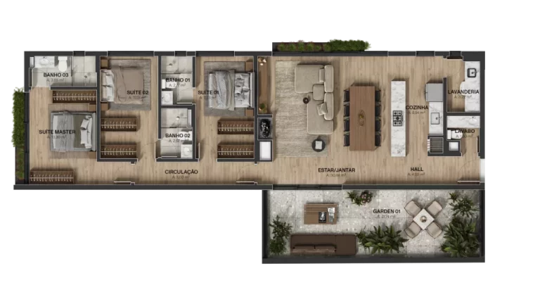 Imagem Apartamento com 3 Quartos à Venda, 155 m² em Tristeza - Porto Alegre