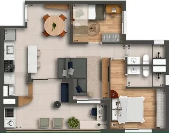 Imagem O Smart Home traz toda a qualidade com o melhor custo-benefício da Nova Klabin. Um condomínio de a...