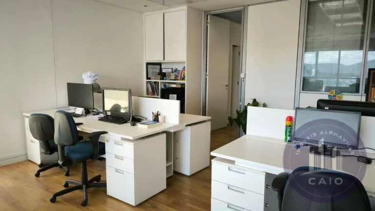 Imagem Sala mobiliada com 80 m² para aluguel por R$ 7.900,00 - Alphaville/SP