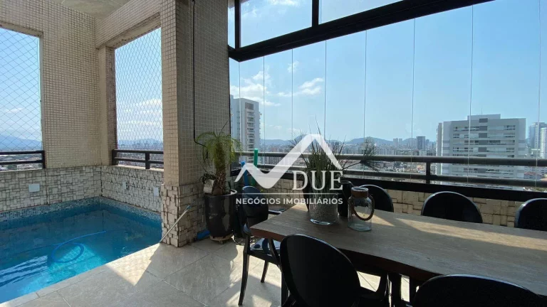 Imagem Cobertura com 3 dormitórios à venda, 191 m² por R$ 2.600.000,00 - Embaré - Santos/SP