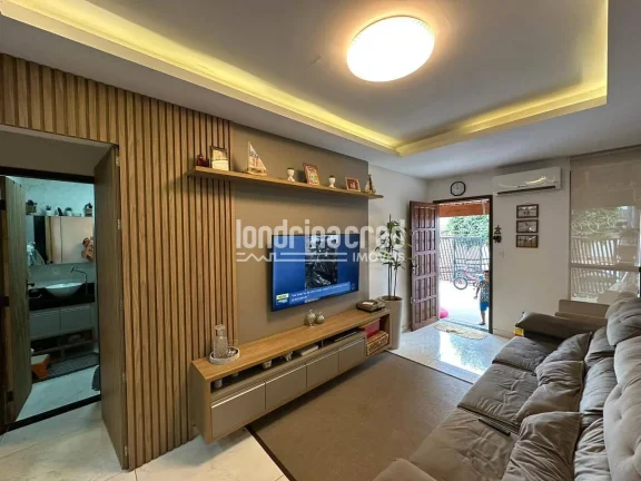 Imagem Casa toda planejada na Zona Norte de Londrina, com área de lazer c/ churrasqueira – conforto, economia e espaço para crescer! 3 vagas e energia solar.
