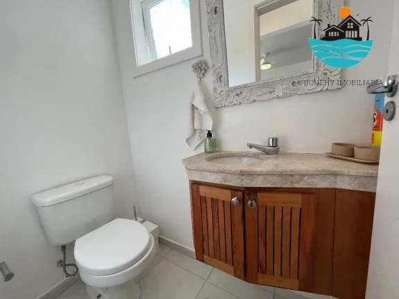 Imagem Alugar Casa anual em Juquehy em Condomínio Fechado - com 4 dormitórios, 2 suíte, 100m da praia - Acomodação máx. 10 pessoas | Juquehy Imobiliária