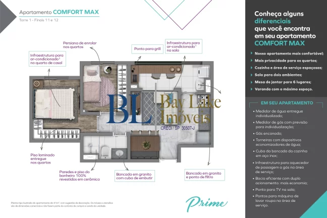 Imagem Apartamento à venda – Vivaz Prime Belém| 41m²|2DORM