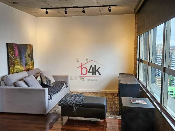 Imagem Apartamento com 70 m², 1 dormitório suíte para alugar, 2 vagas - Brooklin