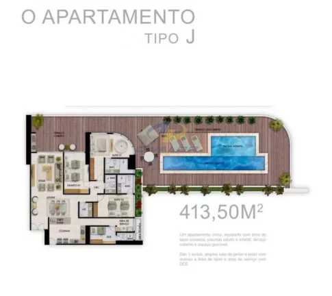 Imagem Vendo apartamentos prontos de altíssimo padrão a partir de 160m2, com mega varanda gourmet, 2, 3 ou 4 sts.