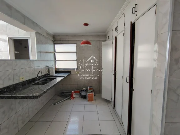Imagem Aluguel de apartamento último andar Guarujá-SP, Pitangueiras: 2 Quartos, 1 Suíte, 2 Salas, 3 Banheiros, 1 Vaga de Garagem, 122 m².