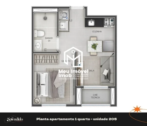 Imagem QNM 33 Splendido Ceilândia Sul 2 Quartos 1 suíte 1 vaga 58m² Lazer Ac Finan FGTS