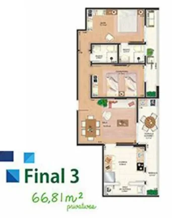 Imagem APARTAMENTO COM 82.32 m² - REAL - PRAIA GRANDE SP