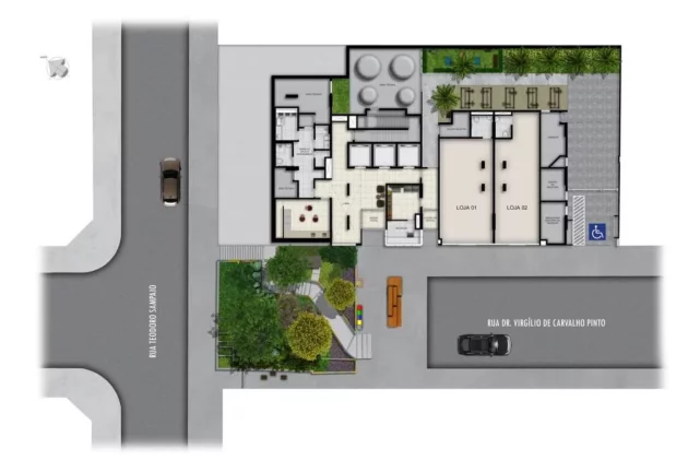 Imagem Apartamento à venda em Pinheiros, São Paulo-SP: 2 quartos, 1 suíte, 1 banheiro, 38,74m² - Condomínio Virgílio 426