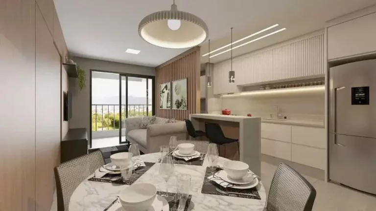 Imagem Apartamento em construção com 2 dormitórios sendo 1 suíte e 2 vagas de garagem em Balneário Camboriú