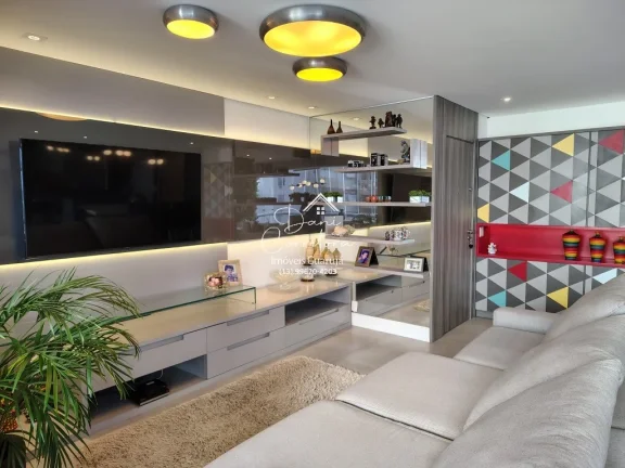 Imagem Aluguel de Apartamento de Luxo em Guarujá-SP, Pitangueiras: 3 Quartos, 1 Suíte, 2 Salas, 4 Banheiros, 1 Vaga, 180m².