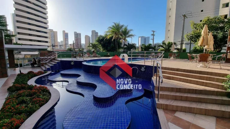 Imagem Apartamento com 3 dormitórios à venda, 75 m² por R$ 590.000 - Meireles - Fortaleza/CE