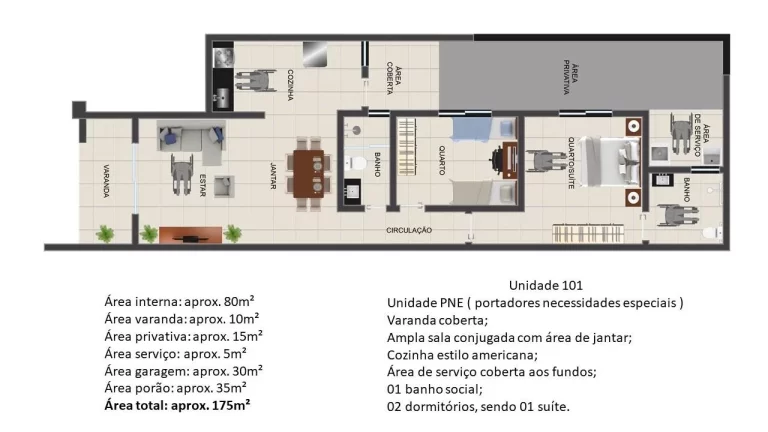 Imagem Apartamento com Área Privativa para Venda em Contagem / MG no bairro Parque Xangri-Lá