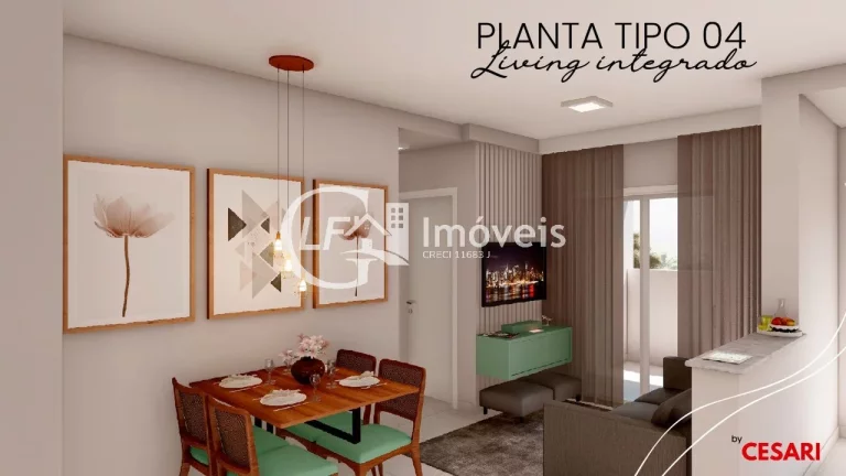 Imagem Apartamento à venda em Campo Grande-MS, Vila Planalto: 2 quartos, 1 sala, 1 banheiro, 52,71m². Venha conferir!