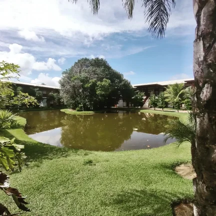 Imagem Apartamento com churrasqueira e quadra poliesportiva em condomínio fechado na Praia do Forte, Mata de São João