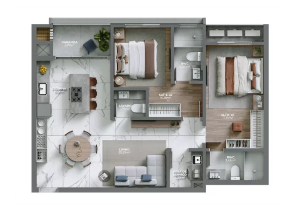 Imagem Alva - Residencial - Apartamento à venda no bairro Canto Grande - Bombinhas/SC