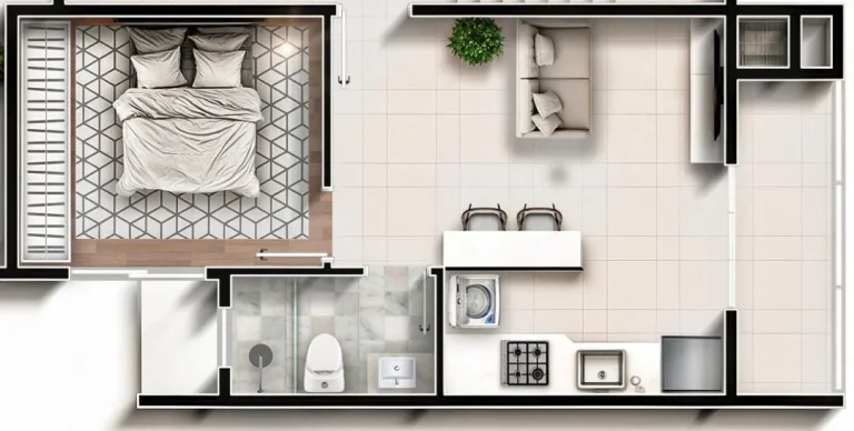 Imagem LANÇAMENTO Residencial Arcanjo Miguel - studio com 1 Dormitório e Sacada com Churrasqueira