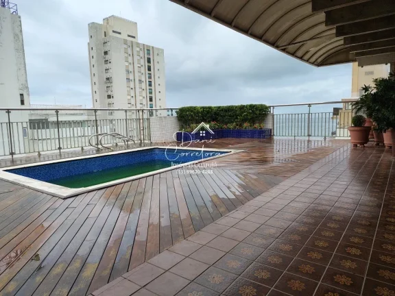 Imagem Imperdível cobertura à venda em Guarujá-SP, 3 quartos, 1 suíte, 2 salas, 4 banheiros, 2 vagas e 300m²!