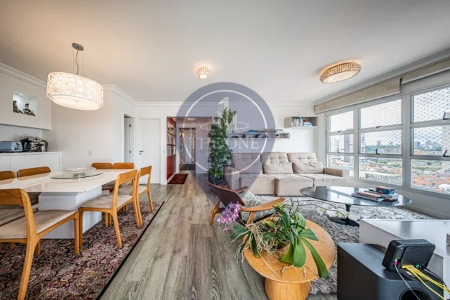 Imagem Impecável apartamento de 3 quartos e 3 suítes no Ipiranga, São Paulo - 130m², 2 salas, 5 banheiros e 3 vagas de garagem