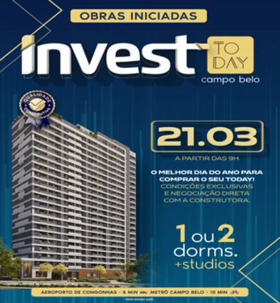 Imagem Today Campo Belo - Residencial - Breve Lançamento - Today Campo Belo - Residencial