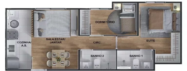 Imagem Apartamento à venda com 2 quartos em Suzano SP, minha casa minha vida em Suzano SP