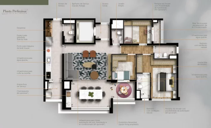 Imagem APARTAMENTO RESIDENCIAL em São Paulo - SP, Chácara Santo Antônio (Zona Sul)