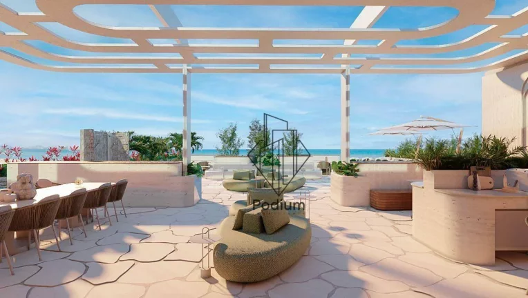 Imagem Apartamento com varanda gourmet em Condomínio Club a beira mar da praia Formosa / Cabedelo - AP1968.