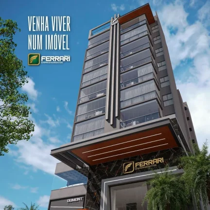 Apartamento à venda em Toledo-PR, no Centro: 2 quartos, 1 suíte, 2 salas, 2 banheiros, 2 vagas - 83,39 m² de área.