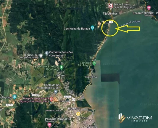 Imagem Terreno à Venda, 2 m² em Tijuquinhas (guaporanga) - Biguaçu