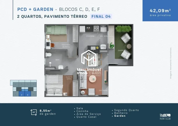 Imagem Apartamento Residencial Park Club - Luziânia GO