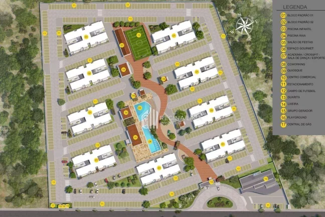 Imagem Apartamento em condomínio fechado (na planta), 2 dormitórios à venda por R$ 198.873,09 - NEO TIRADENTES Condomínio Club - Zoobotânico - Teresina/PI