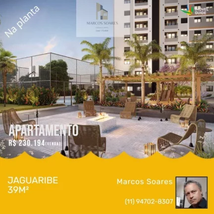 Foto do imóvel: Apartamento à venda, na planta, no bairro Jaguaribe/Osasco, 39m2, 1 quarto + escritório