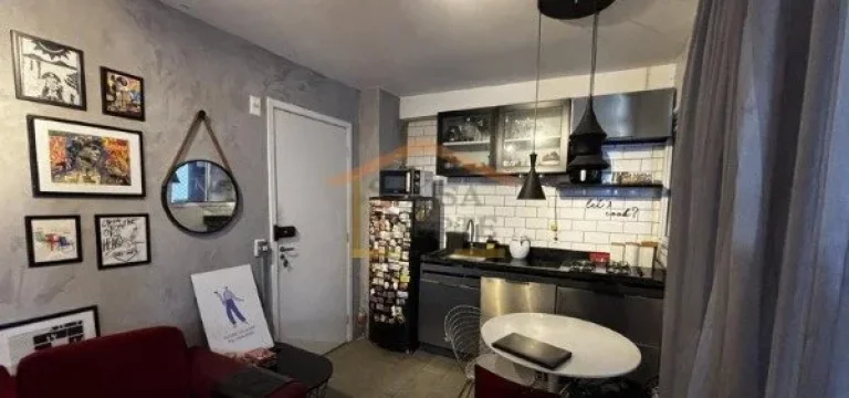 Imagem Apartamento de 29 m², totalmente mobiliado e decorado, entregue no modelo ?porteira fechada?. Conta...
