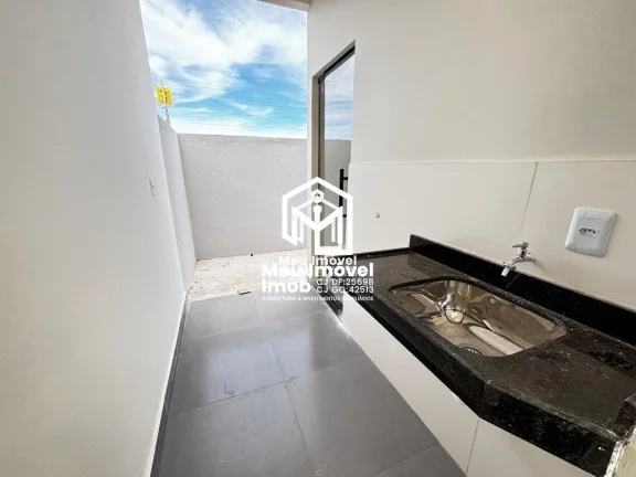 Imagem Casa Bairro JK Luziânia 2 Quartos 3 Vagas 80m² Pia de Granito Pé Direito Alto