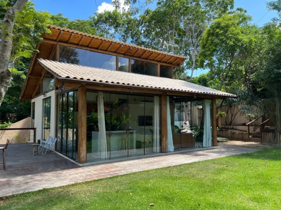 Imagem Casa beira da lagoa Aruá em Praia do Forte Bahia