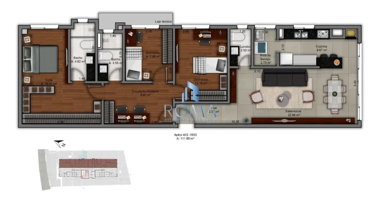 Imagem Apartamento 3 dormitórios à venda Centro Santa Maria/RS