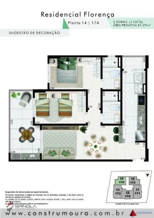 Imagem Apartamento com 2 dormitórios à venda, 81 m² por R$ 463.353,00 - Aviação - Praia Grande/SP