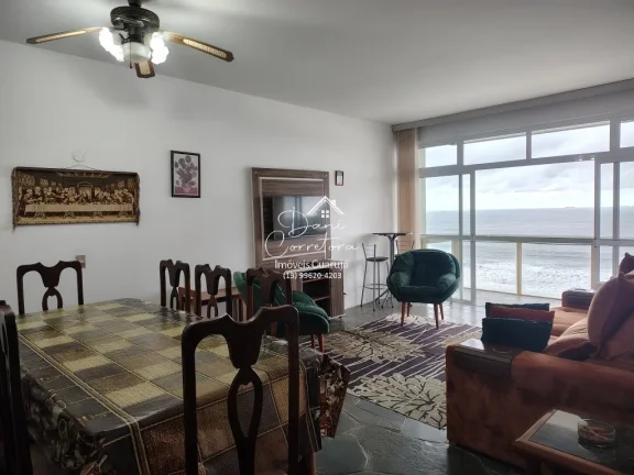 Imagem Apartamento frente mar total Pitangueiras, Guarujá-SP: 3 quartos, 2 suítes, 2 salas, 4 banheiros, 1 vaga de garagem, 170m².