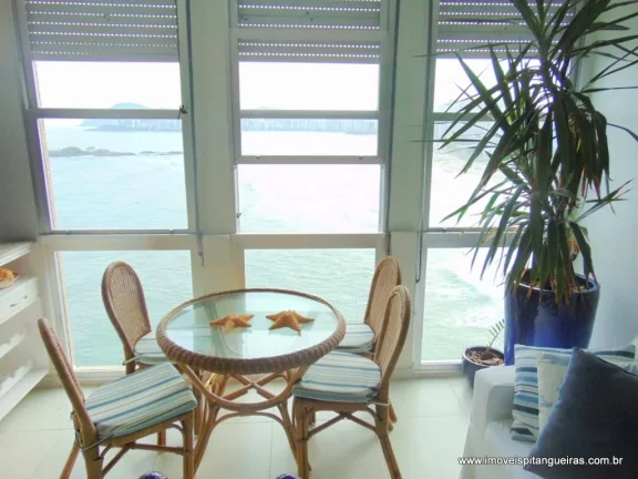 Imagem Pitangueiras - Excelente apartamento - Vista espetacular da Praia - Localização privilegiada - 01 vaga de garagem.