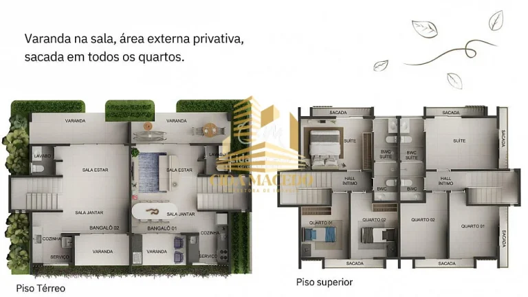 Imagem Casa em Condomínio para Venda em Cabedelo, Ponta de Campina, 3 dormitórios, 1 suíte, 2 banheiros, 1 vaga