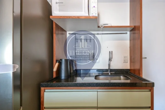 Imagem Studio de Luxo à Venda em Pinheiros - São Paulo-SP: 1 Quarto, 2 Salas, 1 Banheiro, 1 Vaga, 49m² de Pura Elegância!