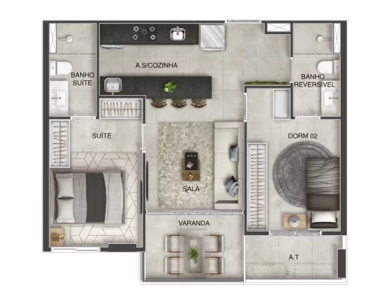 Imagem APARTAMENTO RESIDENCIAL em Vila Velha - ES, Coqueiral de Itaparica