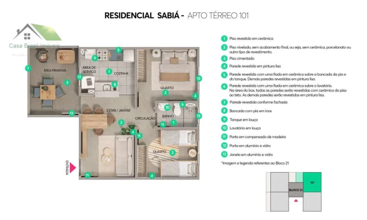 Imagem Residencial Sabia Apartamentos em Suzano - São Paulo