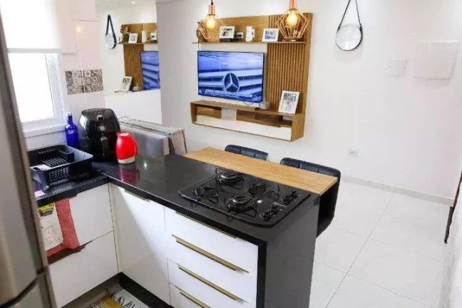 Imagem Cobertura com 2 dormitórios, 55 m² - venda por R$ 430.000 ou aluguel por R$ 2.331/mês - Jardim Santo Alberto - Santo André/SP