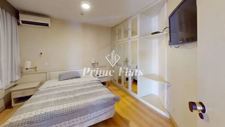 Imagem Flat disponível para locação no Hotel Paulista Wall Street na Bela Vista, com 55m², 1 dormitório e 1 vaga de garagem